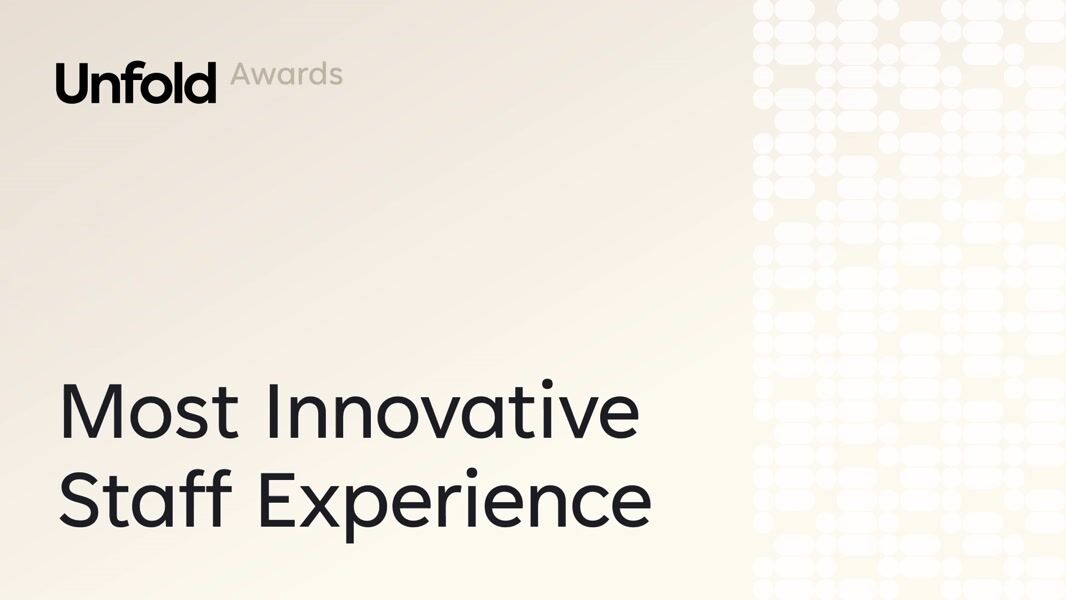 Unfold Awards: Most Innovative Staff Experience - Edgar Suites